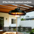 2000W Outdoor Electric Patio Heater Ceiling Mount with LED Light Remote