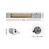 Halogen Infrared Heater – 750/1500/2000W, IP65, Remote, Wall‑Mounted