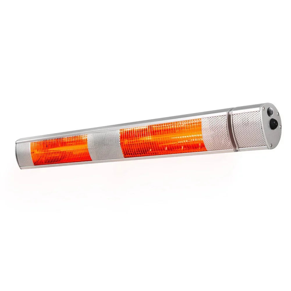 Halogen Infrared Heater – 1000/2000/3000W, IP65, Remote, Wall‑Mounted 15A Plug