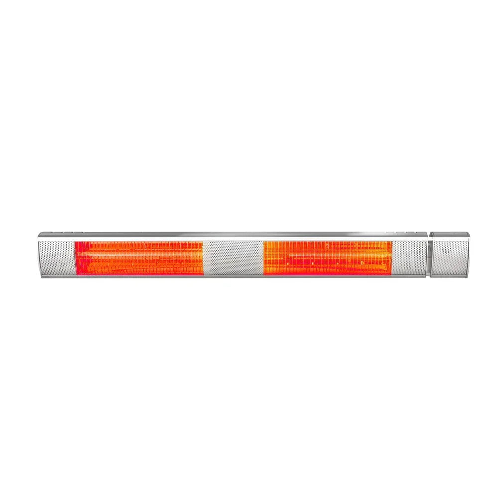 Halogen Infrared Heater – 1000/2000/3000W, IP65, Remote, Wall‑Mounted 15A Plug