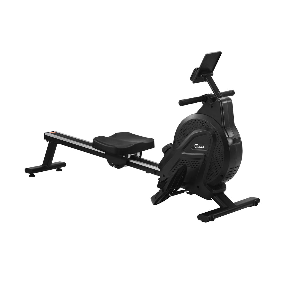 Finex Rowing Machine Rower Magnetic Resistance Black