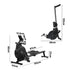 Rowing Machine Rower Magnetic Resistance Black