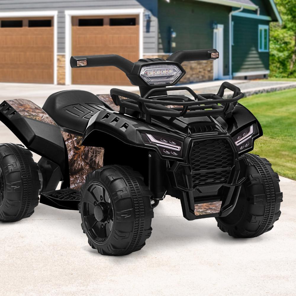 Kids Ride On Car Electric ATV Rechargeable Black