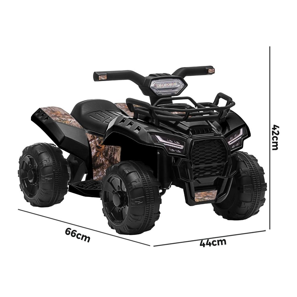 Kids Ride On Car Electric ATV Rechargeable Black