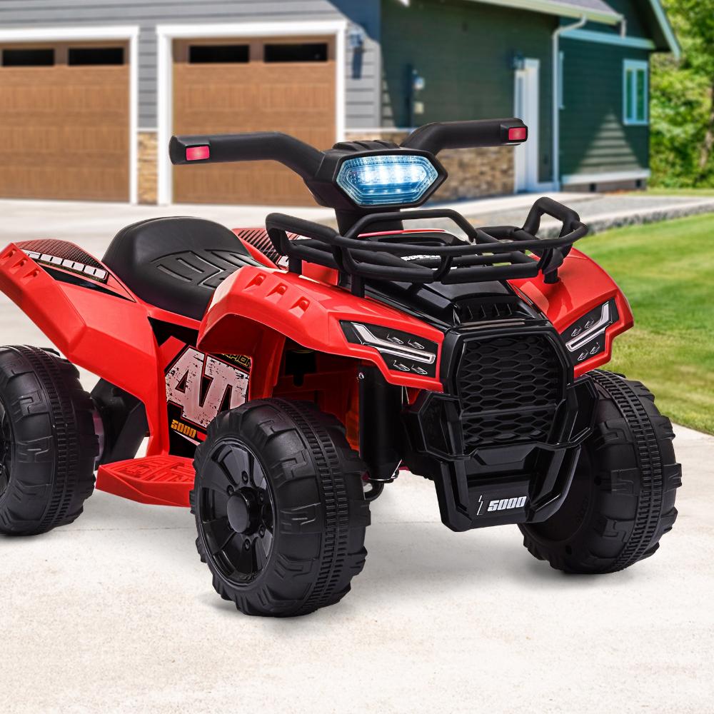 Kids Ride On Car Electric ATV Rechargeable Red