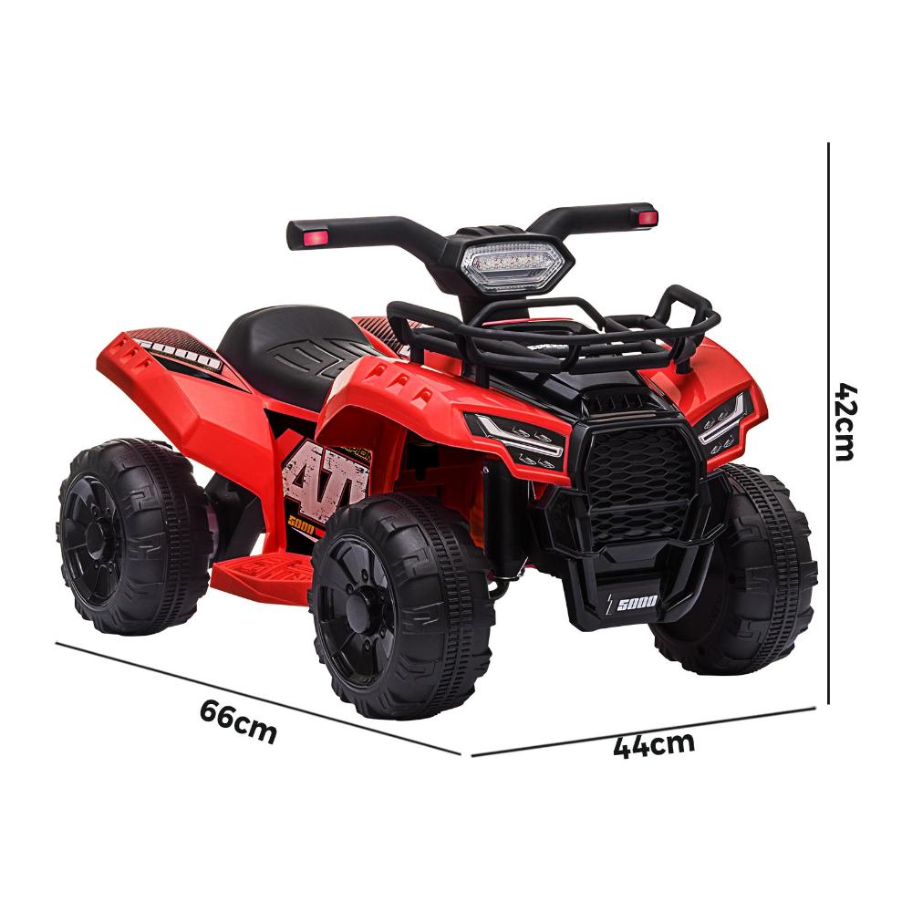 Kids Ride On Car Electric ATV Rechargeable Red