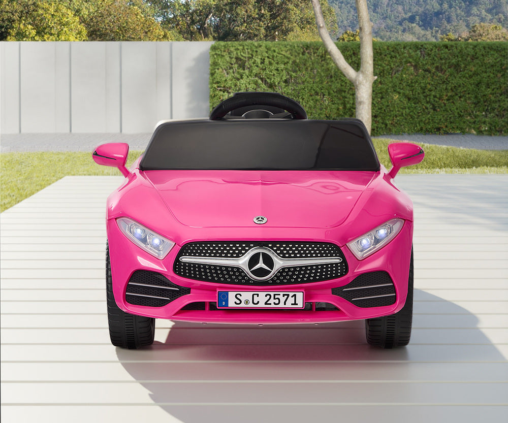 Kids Ride On Car 12V Mercedes-Benz Licensed Remote Control Toy Pink