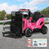 Kids Ride-On Forklift 12V Electric Car Toy Pink