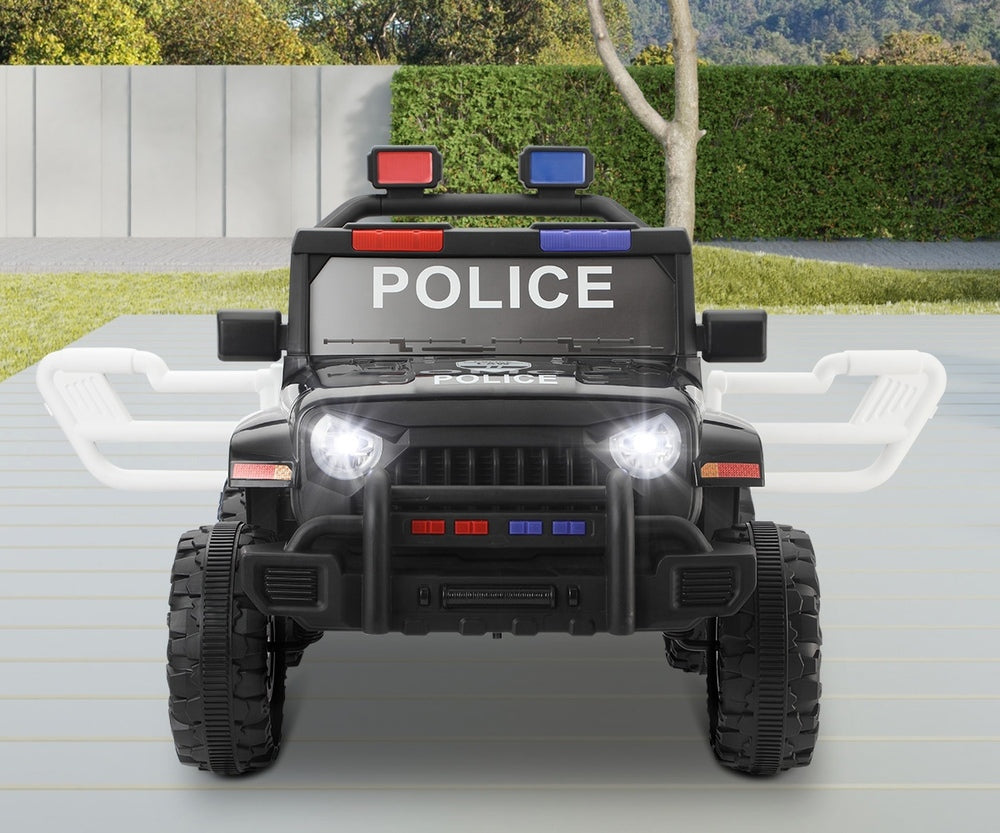 Kids Police Ride On Car 12V Electric Remote Control Battery