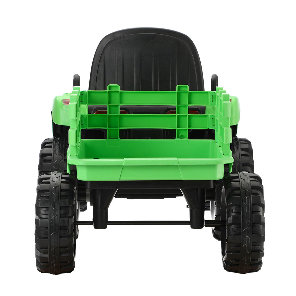 Kids Ride On Car Tractor 12V Toys Remote Control Green