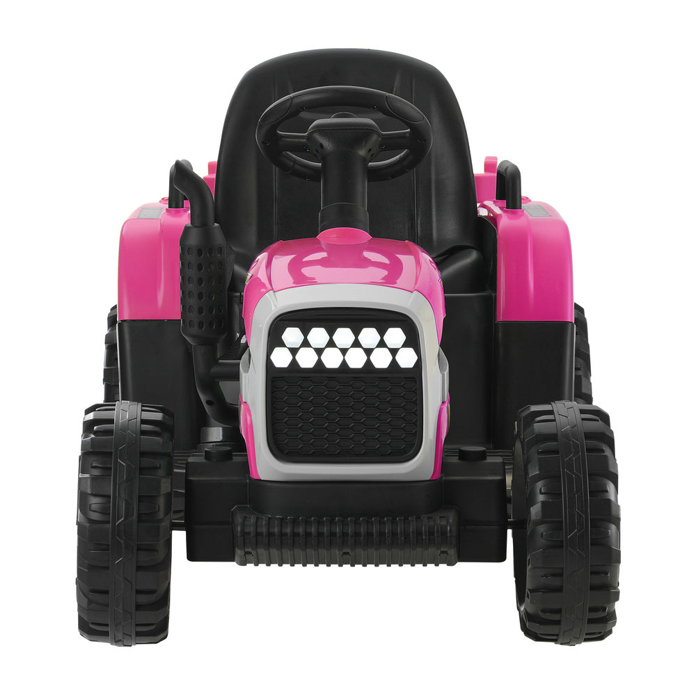 Kids Ride On Car Tractor 12V Toys Remote Control Pink