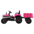 Kids Ride On Car Tractor 12V Toys Remote Control Pink