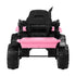 XL Kids Ride On Tractor 12V with Trailer Remote Pink