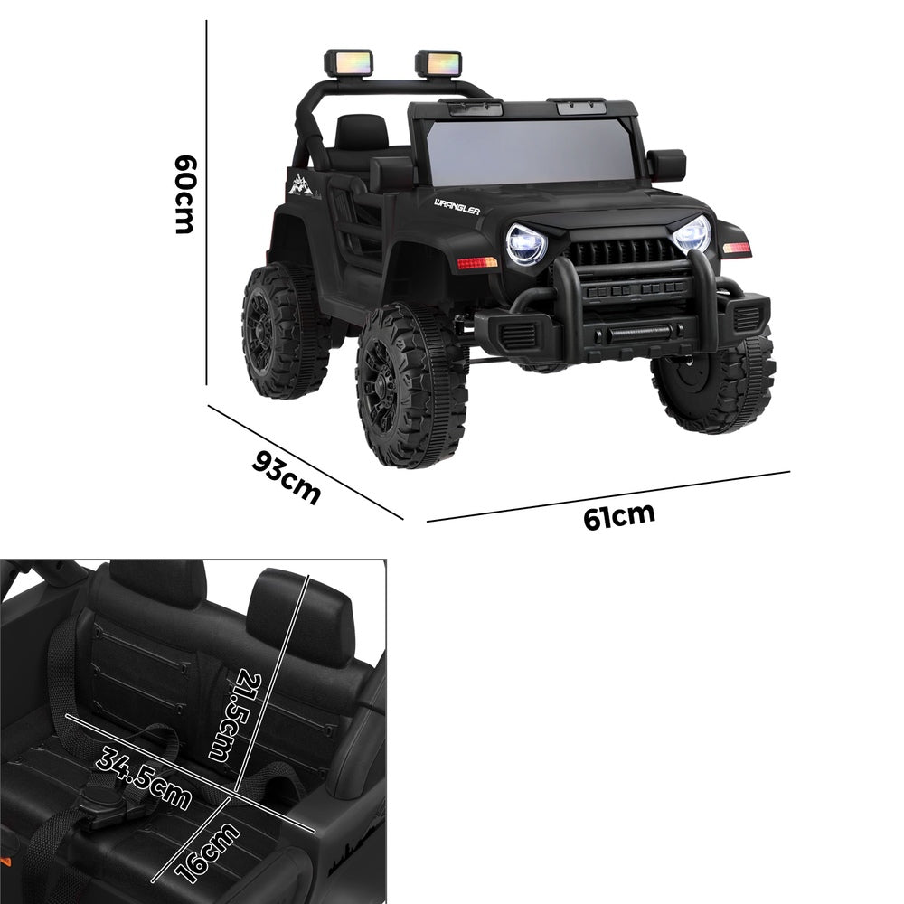 Kids Ride On Car Jeep 12V Electric Remote Control Black