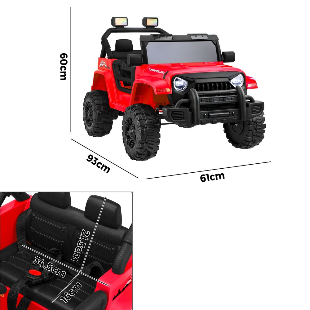 Kids Ride on Cars 12V Electric Battery Remote Control LED Red