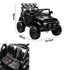 Mazam Ride on Car Electric Jeep Bluetooth Black
