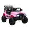 Kids 12V Electric Ride On Jeep Bluetooth Remote Control Pink 2 Motors