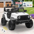 Kids Ride On Car with Twin Motors and Remote White