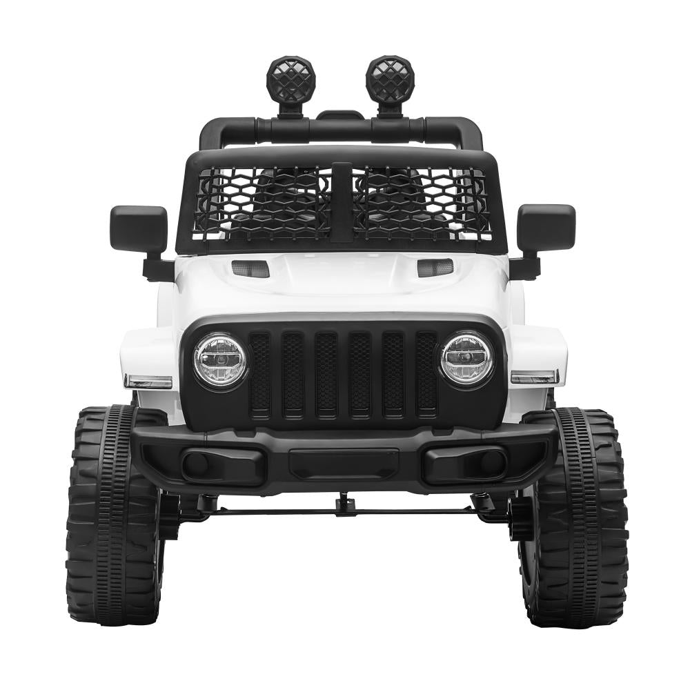 Kids Ride On Car with Twin Motors and Remote White