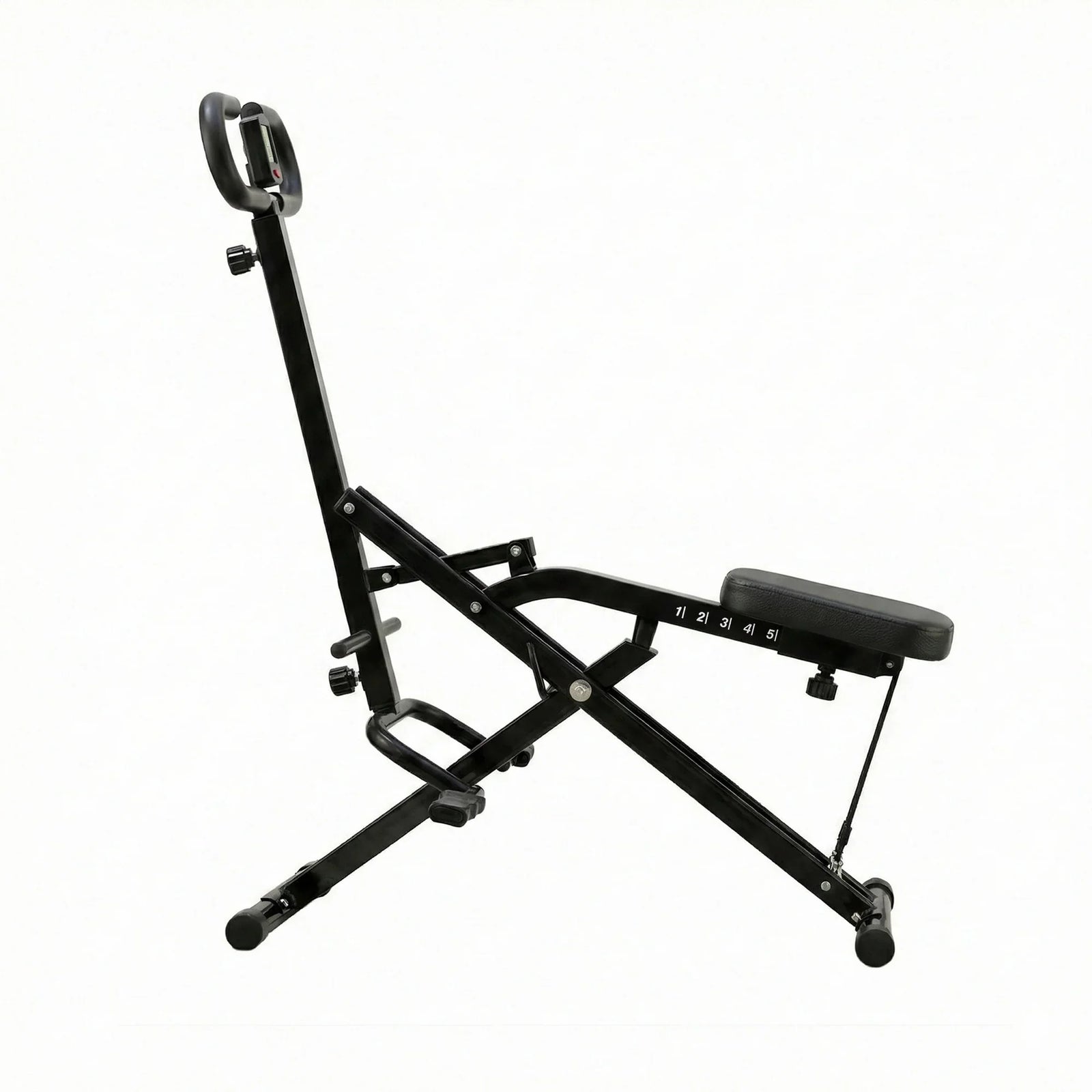 Foldable Squat Machine Deep Squat Rowing Machine 5 Adjustable Seat Home Gym