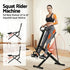 Foldable Squat Machine Deep Squat Rowing Machine 5 Adjustable Seat Home Gym