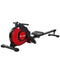 Magnetic Rowing Machine Foldable Home Gym 10 Level Resistance Black