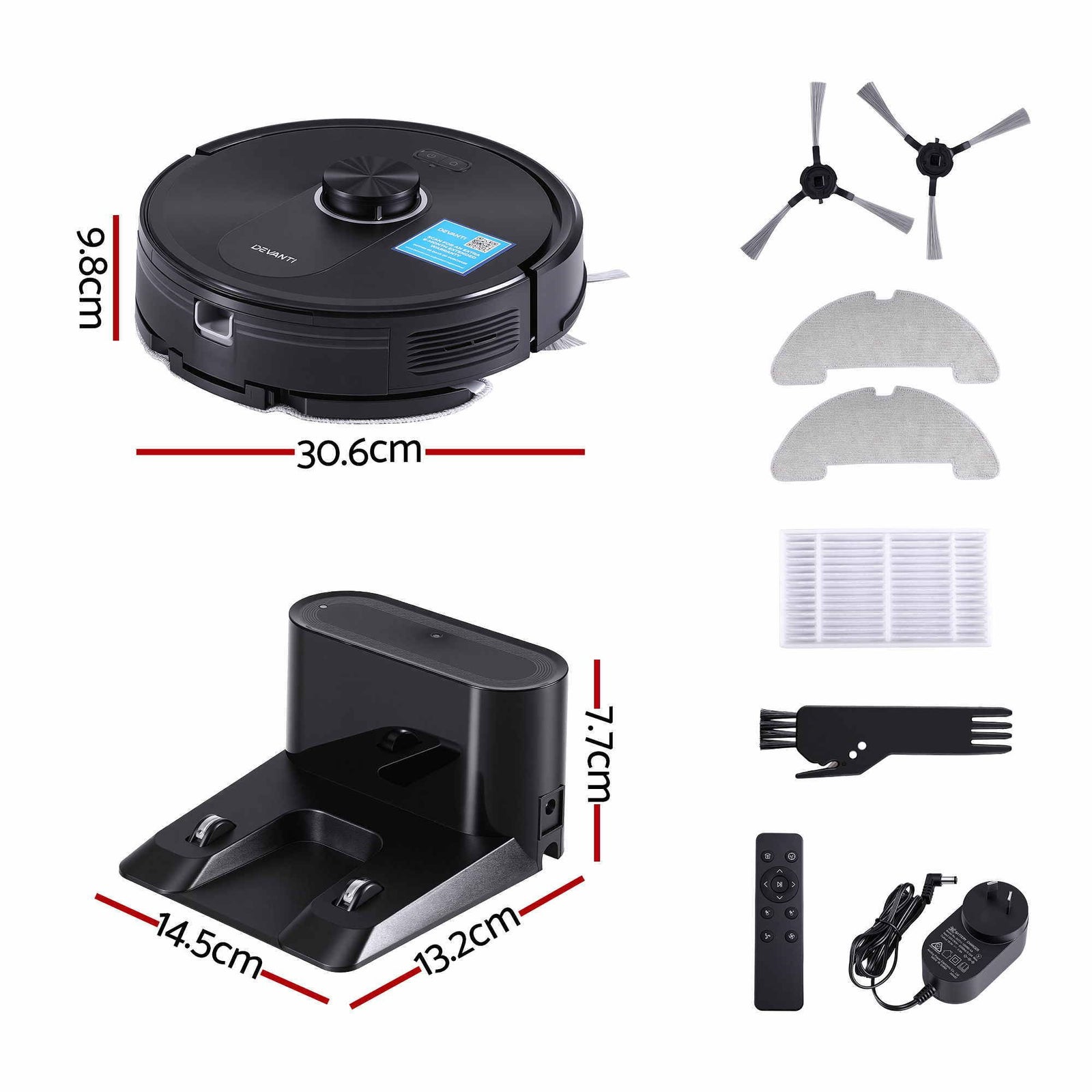 Robot Vacuum and Mop, APP Control 6000Pa LDS Laser 3-in-1 Cleaning