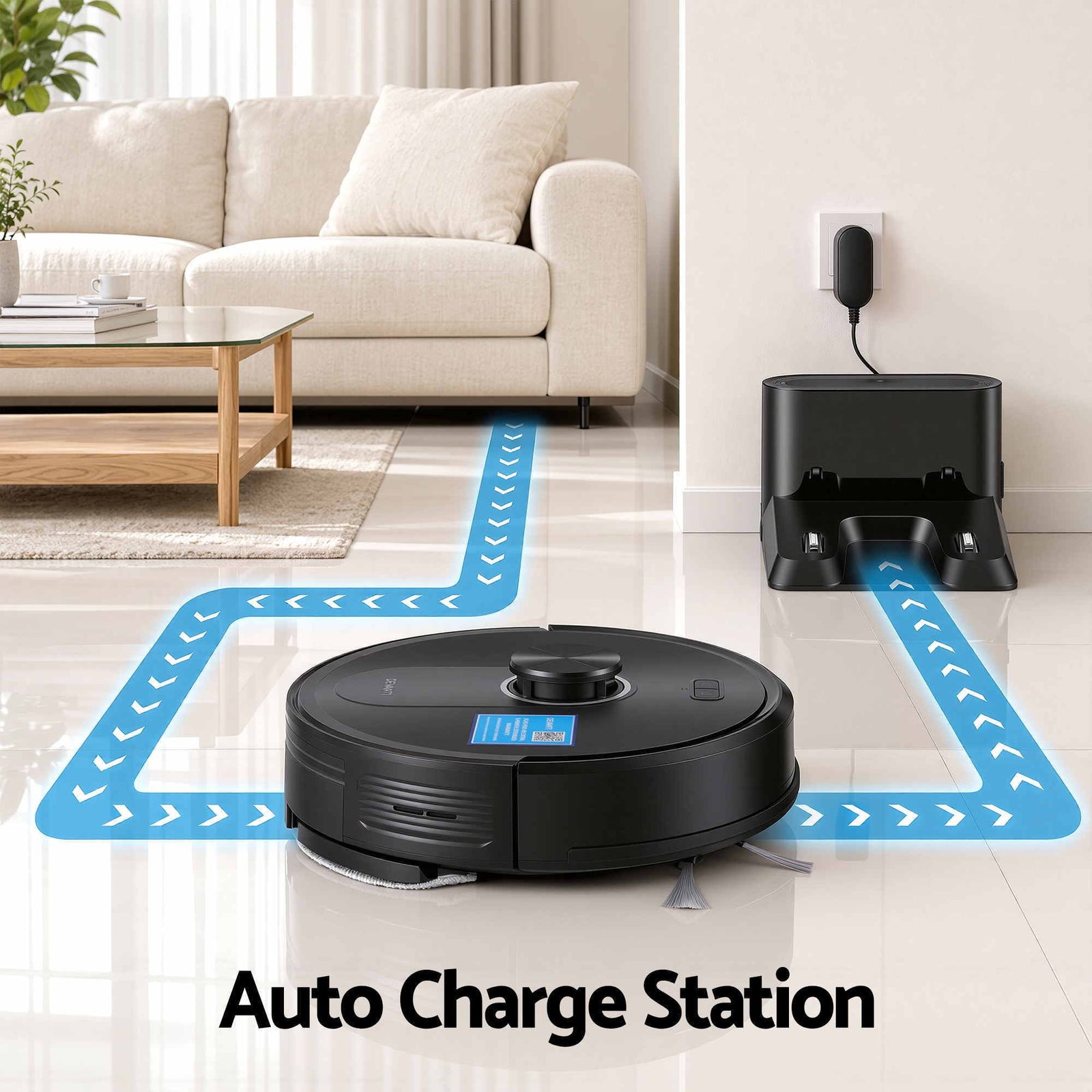 Robot Vacuum and Mop, APP Control 6000Pa LDS Laser 3-in-1 Cleaning