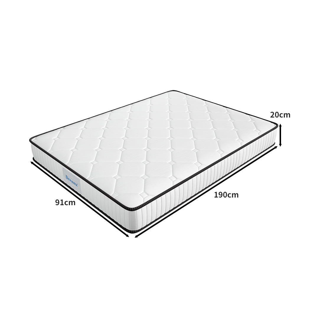 Dreamz Spring Mattress Bed Pocket Tight Single-1864184413240299522