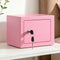 6.5L Small Safe Box with Key Lock for Cash Mini Home Security Safe Pink