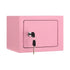 6.5L Small Safe Box with Key Lock for Cash Mini Home Security Safe Pink