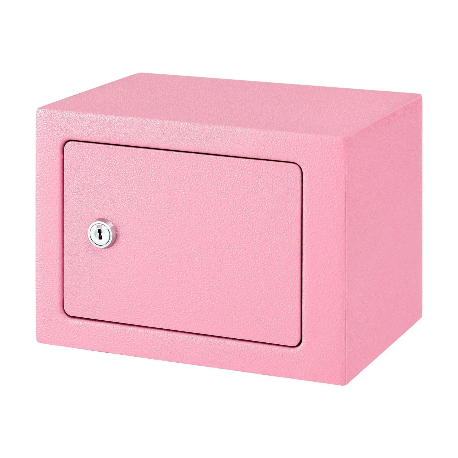 6.5L Small Safe Box with Key Lock for Cash Mini Home Security Safe Pink