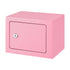 6.5L Small Safe Box with Key Lock for Cash Mini Home Security Safe Pink