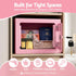 6.5L Small Safe Box with Key Lock for Cash Mini Home Security Safe Pink