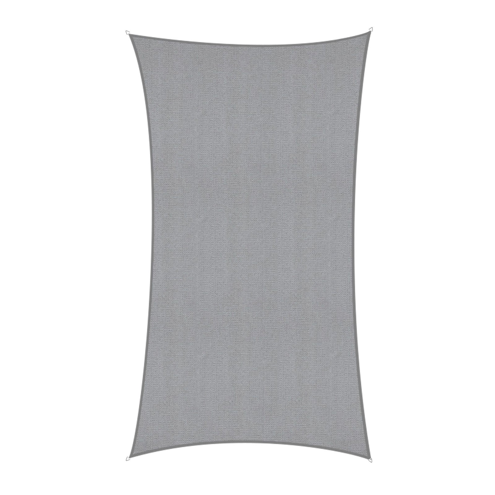 Sun Shade Sail Cloth 98% UV Block Outdoor Canopy Rectangle 2X5M Grey