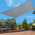Sun Shade Sail Cloth 98% UV Block Outdoor Canopy Rectangle 2X5M Grey