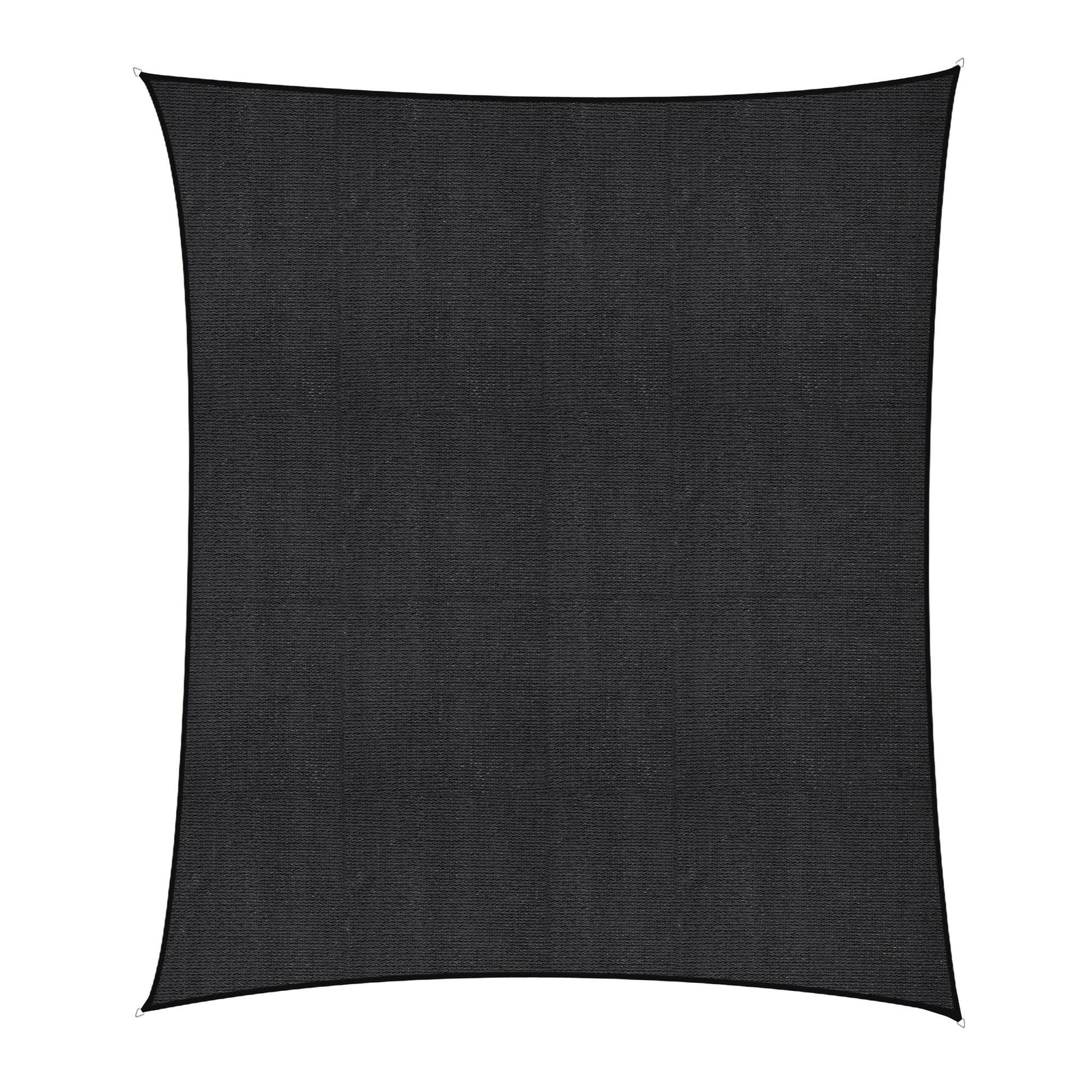 Sun Shade Sail Cloth 98% UV Block Outdoor Canopy Rectangle 5X6M Black