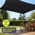 Sun Shade Sail Cloth 98% UV Block Outdoor Canopy Rectangle 5X6M Black
