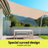 Sun Shade Sail Cloth 98% UV Block Outdoor Canopy Rectangle 5X9M Beige