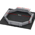 Kids Sandpit Wooden Round Sand Pit with Cover Bench Seat Beach Toys 182cm Grey