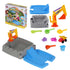 Kids 2‑in‑1 Sandpit Play Table – Excavator Toy, 8 Accessories, Indoor/Outdoor
