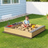 Wooden Sandpit Sand Pit Outdoor Kids Toy Box Mud Kitchen Sink Storage Bench