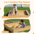 Wooden Sandpit Sand Pit Outdoor Kids Toy Box Mud Kitchen Sink Storage Bench