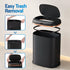 38L Motion Sensor Bin Automatic Rubbish Waste Bin Black Steel Kitchen
