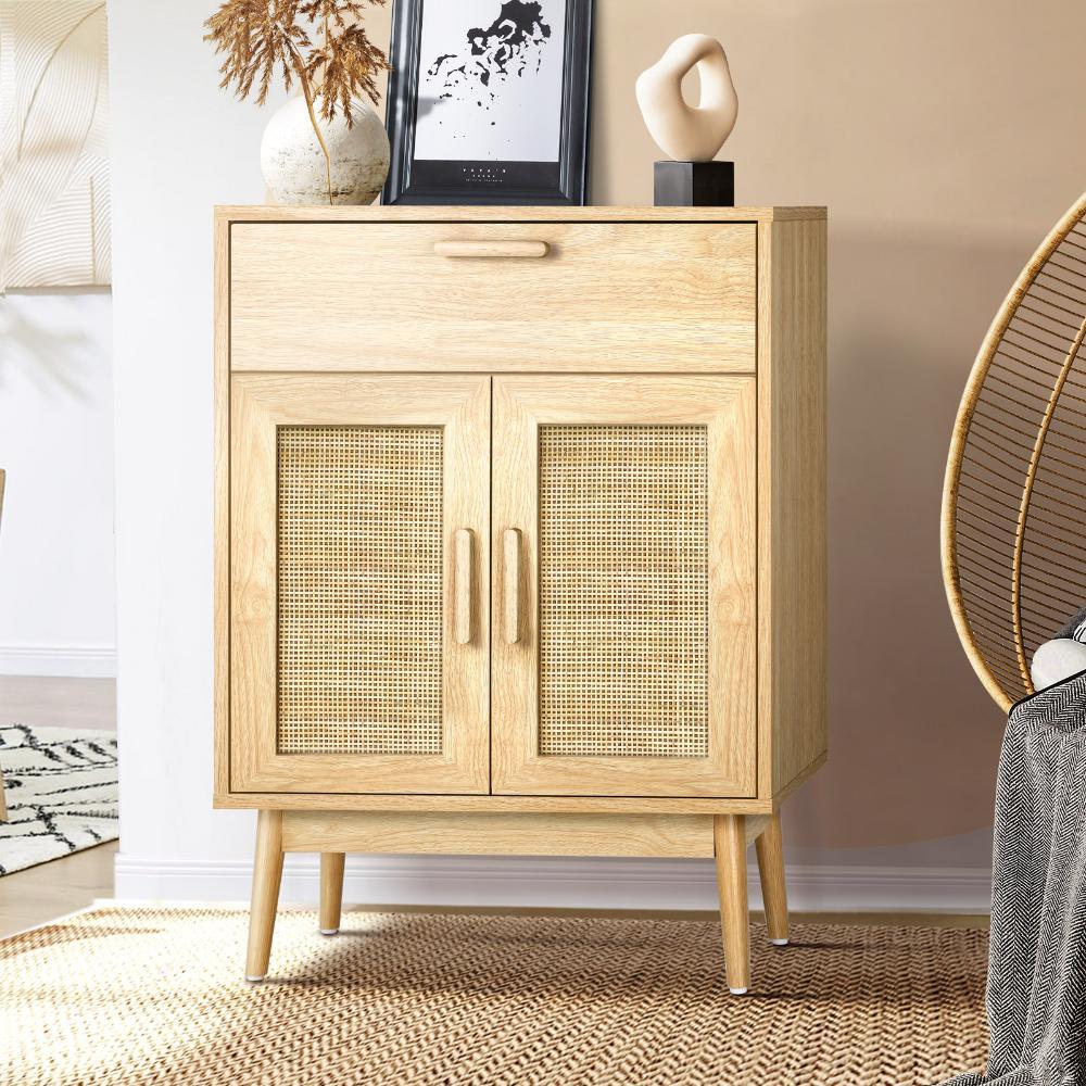 Sideboard Rattan Hallyway Table Wood