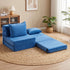2 Pack Folding Sofa Bed Armless Lounger Foam Floor Sofas Futons Couches