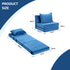 2 Pack Folding Sofa Bed Armless Lounger Foam Floor Sofas Futons Couches