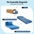 2 Pack Folding Sofa Bed Armless Lounger Foam Floor Sofas Futons Couches