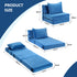 3 Pack Folding Sofa Bed Armless Lounger Foam Floor Sofas Futons Couches