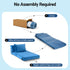 3 Pack Folding Sofa Bed Armless Lounger Foam Floor Sofas Futons Couches
